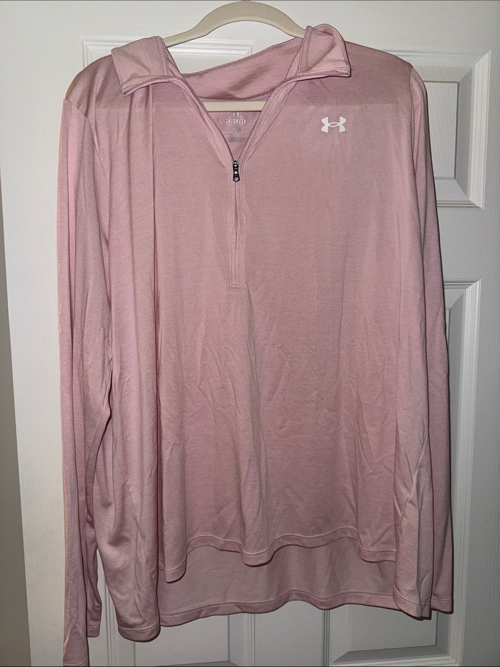 Under Armour Light Pink Quarter-Zip Pullover